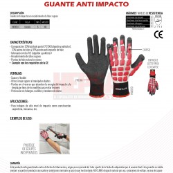 Guante Anti Impacto Con Recubrimirnto De Látex Rugoso DOGOTULS HW3051